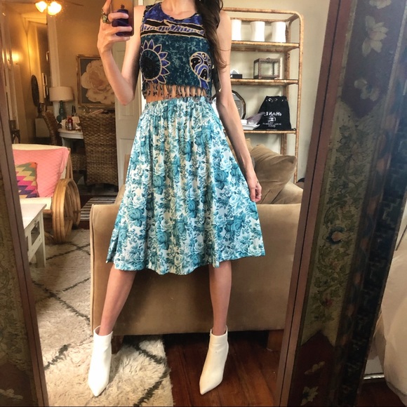 Vintage 70s polyester skirt - Picture 5 of 6